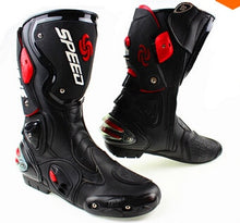 Load image into Gallery viewer, Microfiber Leather Motorcycle Boots