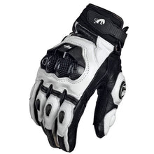 Load image into Gallery viewer, Motorcycle Gloves Black Racing Genuine Leather