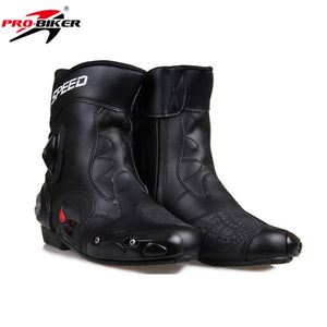 Men Motorcycle Boots PU Leather