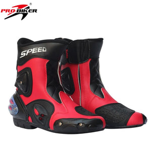 Men Motorcycle Boots PU Leather