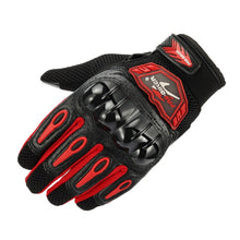 Load image into Gallery viewer, Motorcycle Gloves Black Racing Carbon Fiber Genuine Leather