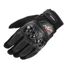 Load image into Gallery viewer, Motorcycle Gloves Black Racing Carbon Fiber Genuine Leather