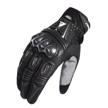 Load image into Gallery viewer, Motorcycle Gloves Black Racing Carbon Fiber Genuine Leather