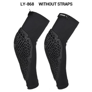 Black Motorcycle Knee Pads