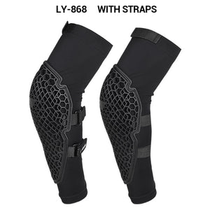 Black Motorcycle Knee Pads