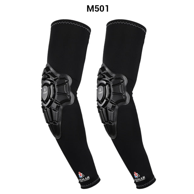 Black Motorcycle Knee Pads