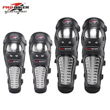 Load image into Gallery viewer, 4Pcs/Set Motorcycle Kneepad Stainless