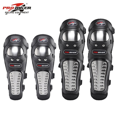 4Pcs/Set Motorcycle Kneepad Stainless