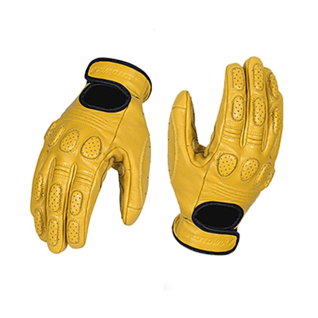 Summer/Winter Motorcycle Sheepskin leather Gloves