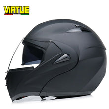 Load image into Gallery viewer, Motorcycle helmet with double glass lens and mask