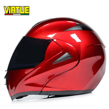 Load image into Gallery viewer, Motorcycle helmet with double glass lens and mask