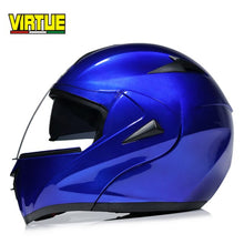 Load image into Gallery viewer, Motorcycle helmet with double glass lens and mask