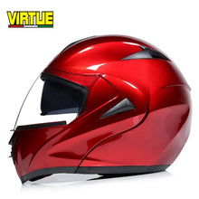 Load image into Gallery viewer, Motorcycle helmet with double glass lens and mask