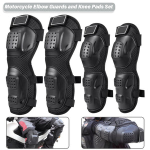 4PCs Motorcycle Elbow Guards Knee Pad