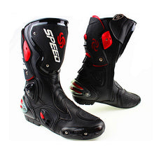 Load image into Gallery viewer, Microfiber Leather Motorcycle Boots