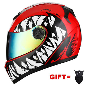 Motorcycle Helmet With Dual Lens