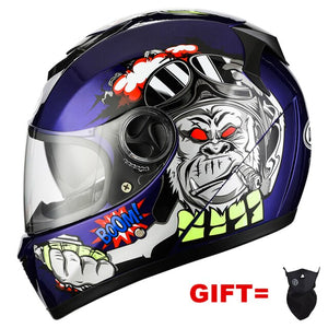 Motorcycle Helmet With Dual Lens