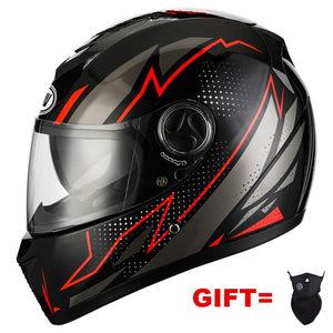 Motorcycle Helmet With Dual Lens