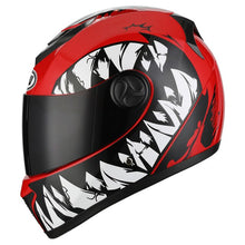 Load image into Gallery viewer, Matte Black Full Face Motorcycle Helmet With Dual Lens