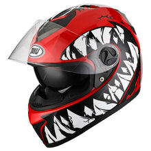 Load image into Gallery viewer, Matte Black Full Face Motorcycle Helmet With Dual Lens