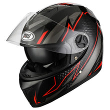 Load image into Gallery viewer, Matte Black Full Face Motorcycle Helmet With Dual Lens