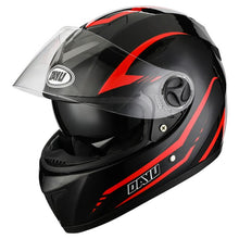 Load image into Gallery viewer, Matte Black Full Face Motorcycle Helmet With Dual Lens