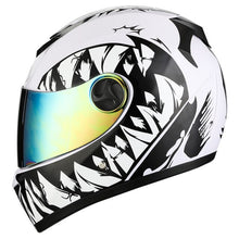 Load image into Gallery viewer, Matte Black Full Face Motorcycle Helmet With Dual Lens