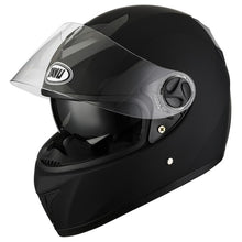 Load image into Gallery viewer, Matte Black Full Face Motorcycle Helmet With Dual Lens