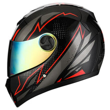 Load image into Gallery viewer, Matte Black Full Face Motorcycle Helmet With Dual Lens