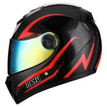 Load image into Gallery viewer, Matte Black Full Face Motorcycle Helmet With Dual Lens