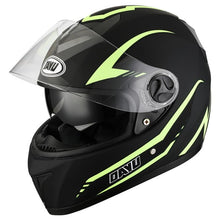 Load image into Gallery viewer, Matte Black Full Face Motorcycle Helmet With Dual Lens