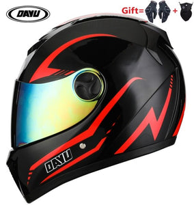 2 Gifts Full Face Motorcycle Helmet With Dual Lens