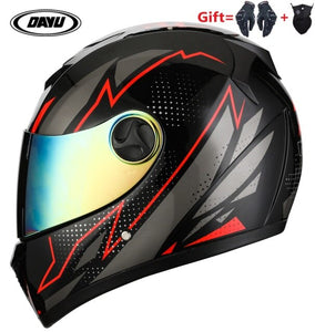 2 Gifts Full Face Motorcycle Helmet With Dual Lens