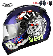 Load image into Gallery viewer, 2 Gifts Full Face Motorcycle Helmet With Dual Lens