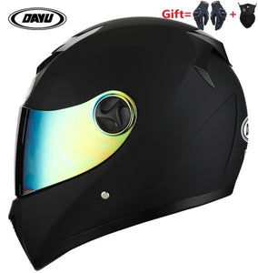 2 Gifts Full Face Motorcycle Helmet With Dual Lens