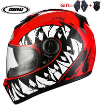 Load image into Gallery viewer, 2 Gifts Full Face Motorcycle Helmet With Dual Lens