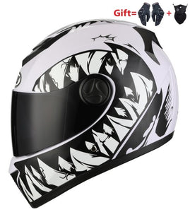 2 Gifs Full Face Motorcycle Helmet