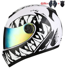 Load image into Gallery viewer, 2 Gifs Full Face Motorcycle Helmet