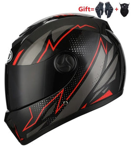 2 Gifs Full Face Motorcycle Helmet