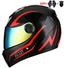 Load image into Gallery viewer, 2 Gifs Full Face Motorcycle Helmet