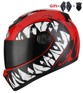 2 Gifs Full Face Motorcycle Helmet