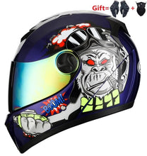 Load image into Gallery viewer, 2 Gifs Full Face Motorcycle Helmet