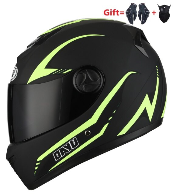 2 Gifs Full Face Motorcycle Helmet