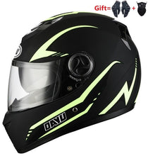 Load image into Gallery viewer, 2 Gifs Full Face Motorcycle Helmet