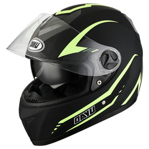 Full Face Motorcycle Helmet Washable Lining with Dual Lens