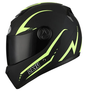 Full Face Motorcycle Helmet Washable Lining with Dual Lens