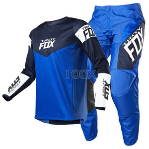 Red Troy Fox MX ATV 180 Revn Jersey Gear Set