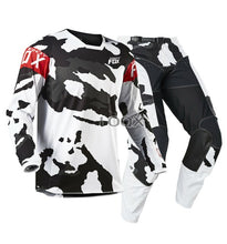 Load image into Gallery viewer, Red Troy Fox MX ATV 180 Revn Jersey Gear Set