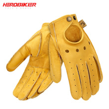 Load image into Gallery viewer, HEROBIKER Motorcycle Gloves Goatskin Leather