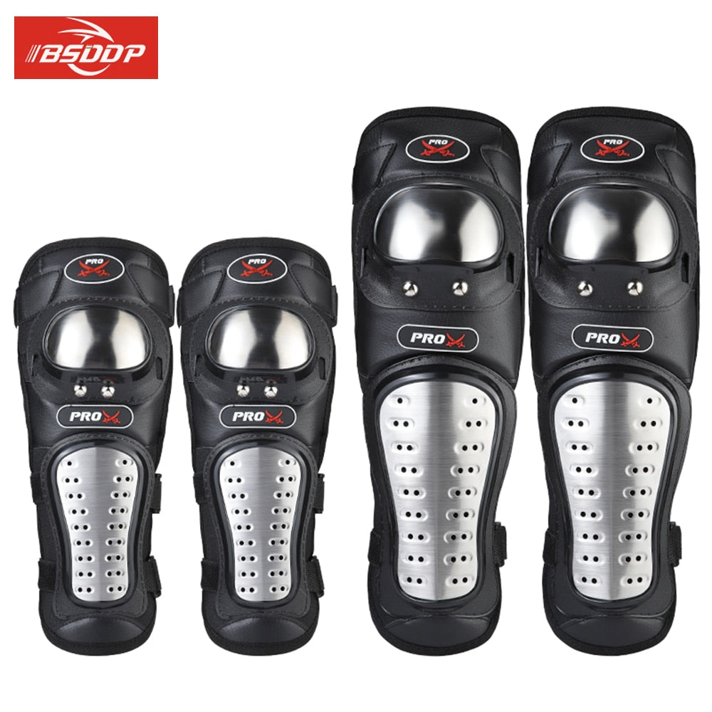 BSDDP RH1010 Motorcycle Stainless Knee Pads Motocross Elbow Protection